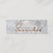 モダンプロフェッショナルエレガントバラ金ゴールドハートマーブル ロイヤリティカード (正面)