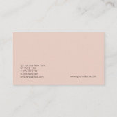 モダンプロフェッショナルエレガントミニマルデザイン 名刺 (裏面)