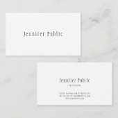 モダンプロフェッショナルエレガントミニマルデザイン 名刺 (正面/裏面)