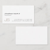 モダンプロフェッショナルエレガントモノグラムクリーン平野 名刺 (正面/裏面)