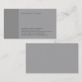 モダンプロフェッショナルエレガント会社グレープレーン 名刺 (正面/裏面)