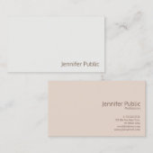 モダンプロフェッショナルエレガント美しいサロンシック 名刺 (正面/裏面)