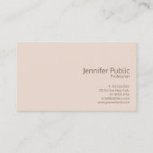 モダンプロフェッショナルエレガント美しいサロンシック 名刺 (裏面)