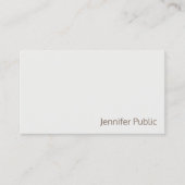 モダンプロフェッショナルエレガント美しいサロンシック 名刺 (正面)