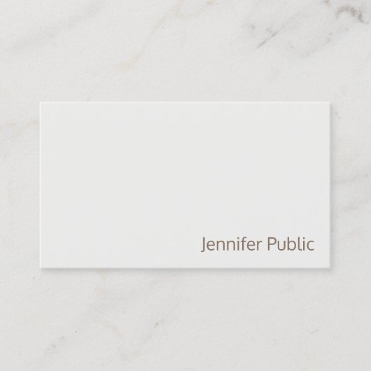 モダンプロフェッショナルエレガント美しいサロンシック 名刺 (正面)