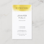 モダンプロフェッショナルエレガント金ゴールドお洒落デザイン 名刺 (正面)