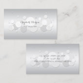 モダンプロフェッショナルエレガント、円 名刺 (正面/裏面)