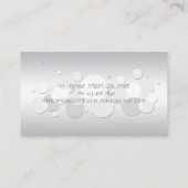 モダンプロフェッショナルエレガント、円 名刺 (裏面)