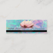 モダンプロフェッショナルオエレガントパールストライプロータス スキニー名刺 (正面)