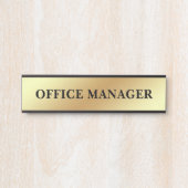 モダンプロフェッショナルオフィスのドアの看板 サインプレート (正面)