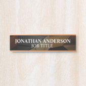 モダンプロフェッショナルオフィスのドアの看板 サインプレート (正面)