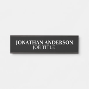 モダンプロフェッショナルオフィスのドアの看板 サインプレート