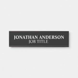 モダンプロフェッショナルオフィスのドアの看板 サインプレート