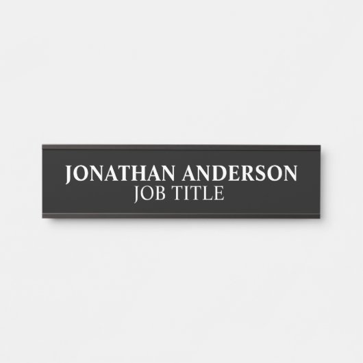 モダンプロフェッショナルオフィスのドアの看板 サインプレート (正面)