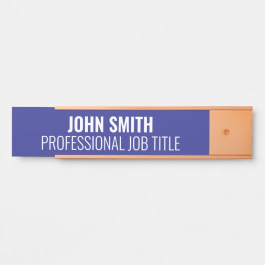 モダンプロフェッショナルオフィスのドアの看板 サインプレート (正面)