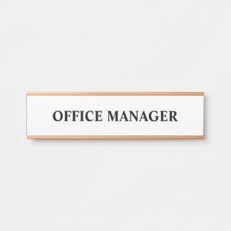 モダンプロフェッショナルオフィスのドアの看板 サインプレート