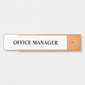 モダンプロフェッショナルオフィスのドアの看板 サインプレート (正面)