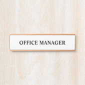 モダンプロフェッショナルオフィスのドアの看板 サインプレート (正面)