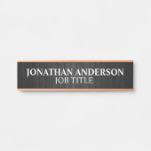 モダンプロフェッショナルオフィスのドアの看板 サインプレート (正面)