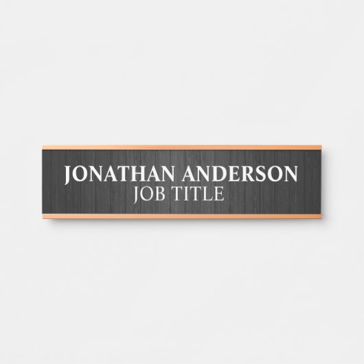 モダンプロフェッショナルオフィスのドアの看板 サインプレート (正面)