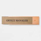 モダンプロフェッショナルオフィスのドアの看板 サインプレート (正面)