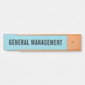 モダンプロフェッショナルオフィスのドアの看板 サインプレート (正面)