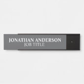 モダンプロフェッショナルオフィスのドアの看板 サインプレート (正面)