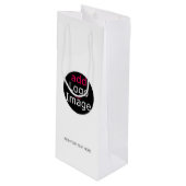 モダンプロフェッショナルカスタマイズ可能なビジネスホワイト ワインギフトバッグ (正面アングル)