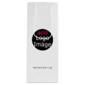 モダンプロフェッショナルカスタマイズ可能なビジネスホワイト ワインギフトバッグ (正面)