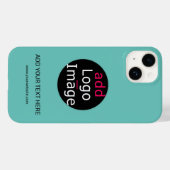 モダンプロフェッショナルカスタマイズ可能なBusiness Mint Case-Mate iPhoneケース (裏面 (横))