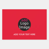 モダンプロフェッショナルカスタマイズ可能なBusiness Red ラッピングペーパーシート (正面3)