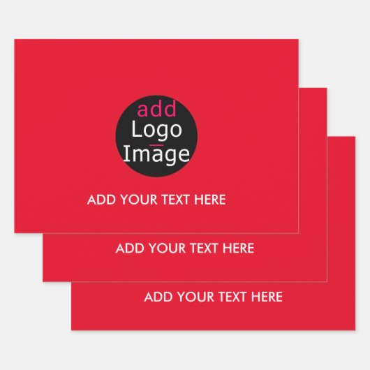モダンプロフェッショナルカスタマイズ可能なBusiness Red ラッピングペーパーシート (セット)
