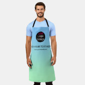 モダンプロフェッショナルカスタムビジネスシック勾配 エプロン (着用した状態)