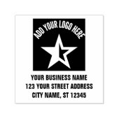 モダンプロフェッショナルカスタムビジネスロゴ自称 セルフインキングスタンプ (デザイン)