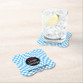 モダンプロフェッショナルカスタムビジ市松模様にャーブ ペーパーコースター (インサイチュ)