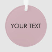 モダンプロフェッショナルカスタムブランド名ピンク オーナメント (裏面)