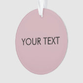 モダンプロフェッショナルカスタムブランド名ピンク オーナメント (正面)