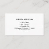 モダンプロフェッショナルカスタムロゴデザイン 予約カード (裏面)