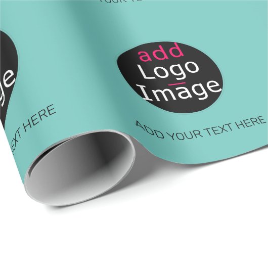 モダンプロフェッショナルカスタムロゴミント ラッピングペーパー (ロールコーナー)