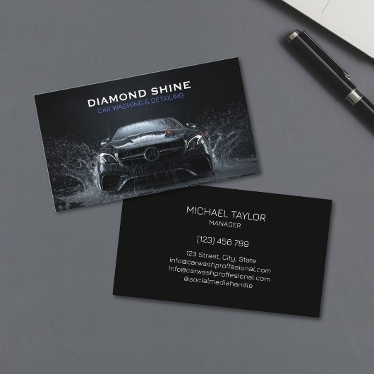 モダンプロフェッショナルカー洗車・コーティング 名刺
