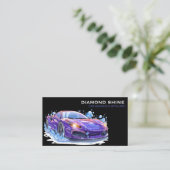 モダンプロフェッショナルカー洗車・コーティング 名刺 (スタンド正面)