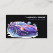 モダンプロフェッショナルカー洗車・コーティング 名刺 (正面)