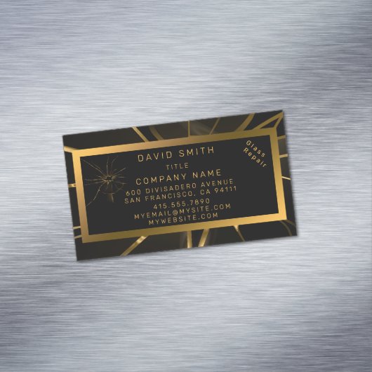 モダンプロフェッショナルガラス修理 マグネット名刺 (インサイチュ)