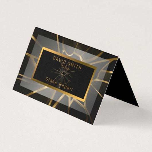 モダンプロフェッショナルガラス修理 名刺 (正面)