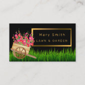 モダンプロフェッショナルガーデンのテキストの追加 名刺 (正面)