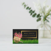 モダンプロフェッショナルガーデンのテキストの追加 名刺 (スタンド正面)