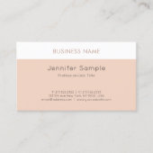 モダンプロフェッショナルクスタイリッシュリーンラグジュアリープレーン 名刺 (正面)