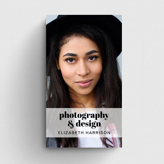 モダンプロフェッショナルクラフト写真QRコード 名刺