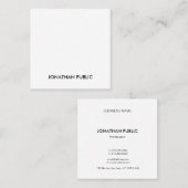 モダンプロフェッショナルクリエイティブお洒落テンプレートラグジュアリー スクエア名刺 (正面/裏面)