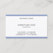 モダンプロフェッショナルクールお洒落ファッショナブル 名刺 (裏面)